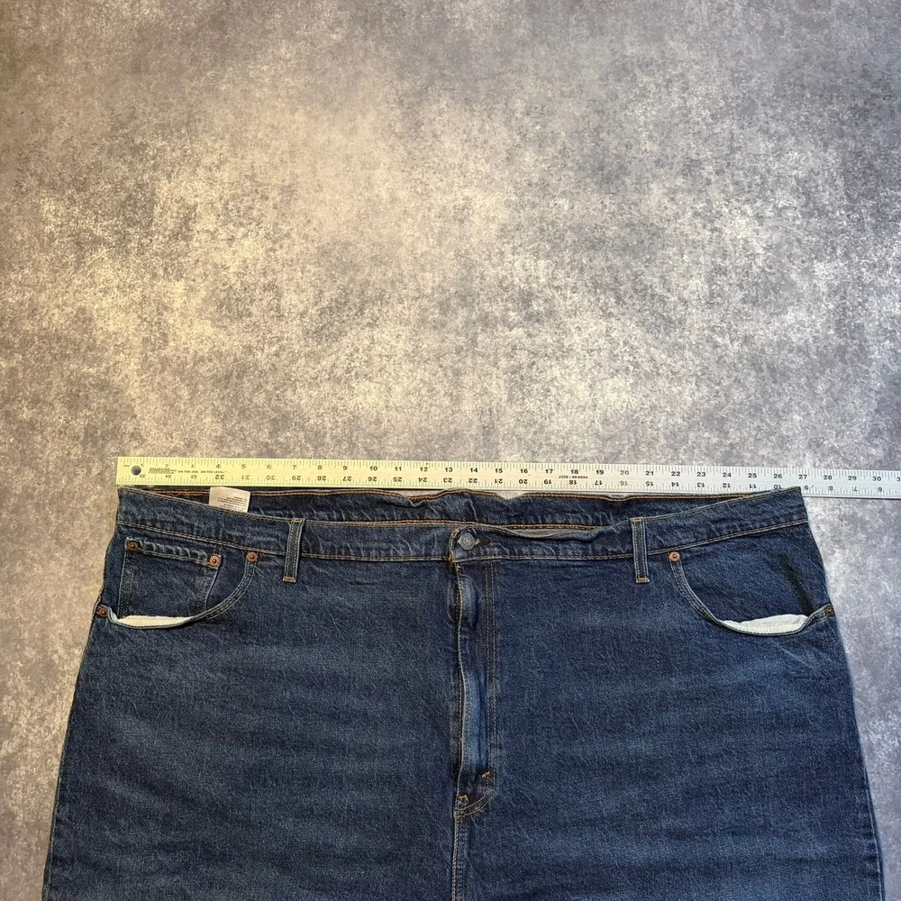 Levis 569 Loose Straight Denim‎ Shorts Mens Blue Jean Shorts 54W Big & Tall